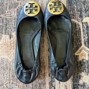 Tory Burch Black Ballet Flats